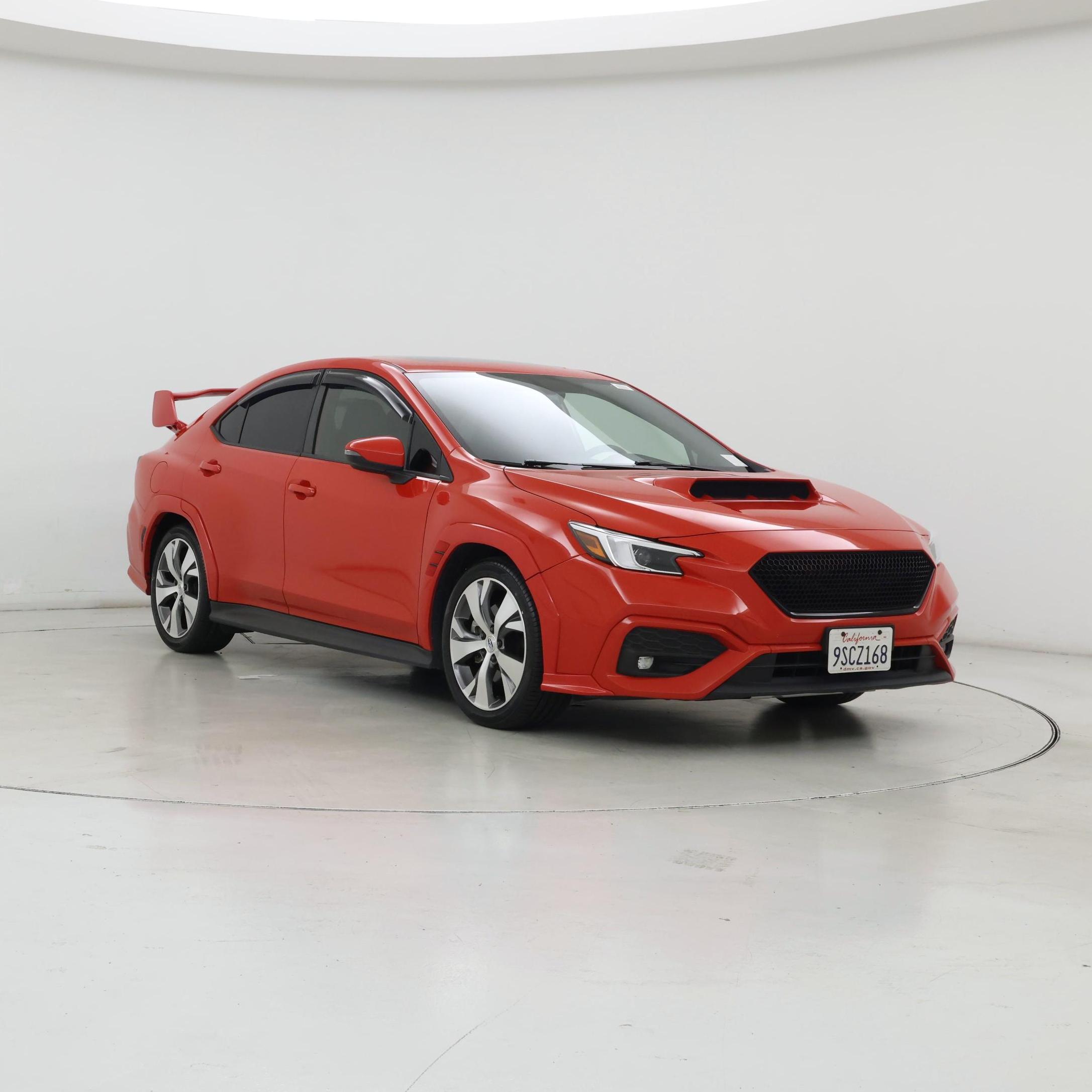 Red 2022 Subaru WRX Sedan All-Wheel Drive Manual