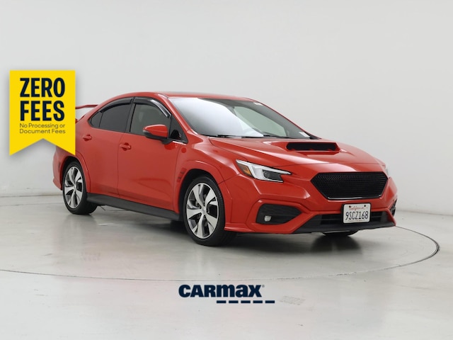 Red 2022 Subaru WRX Sedan All-Wheel Drive Manual