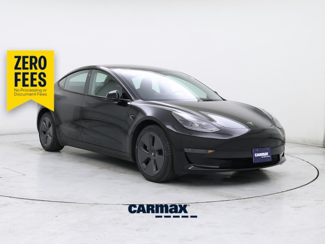 Black 2023 Tesla Model 3 Sedan Rear-Wheel Drive Automatic