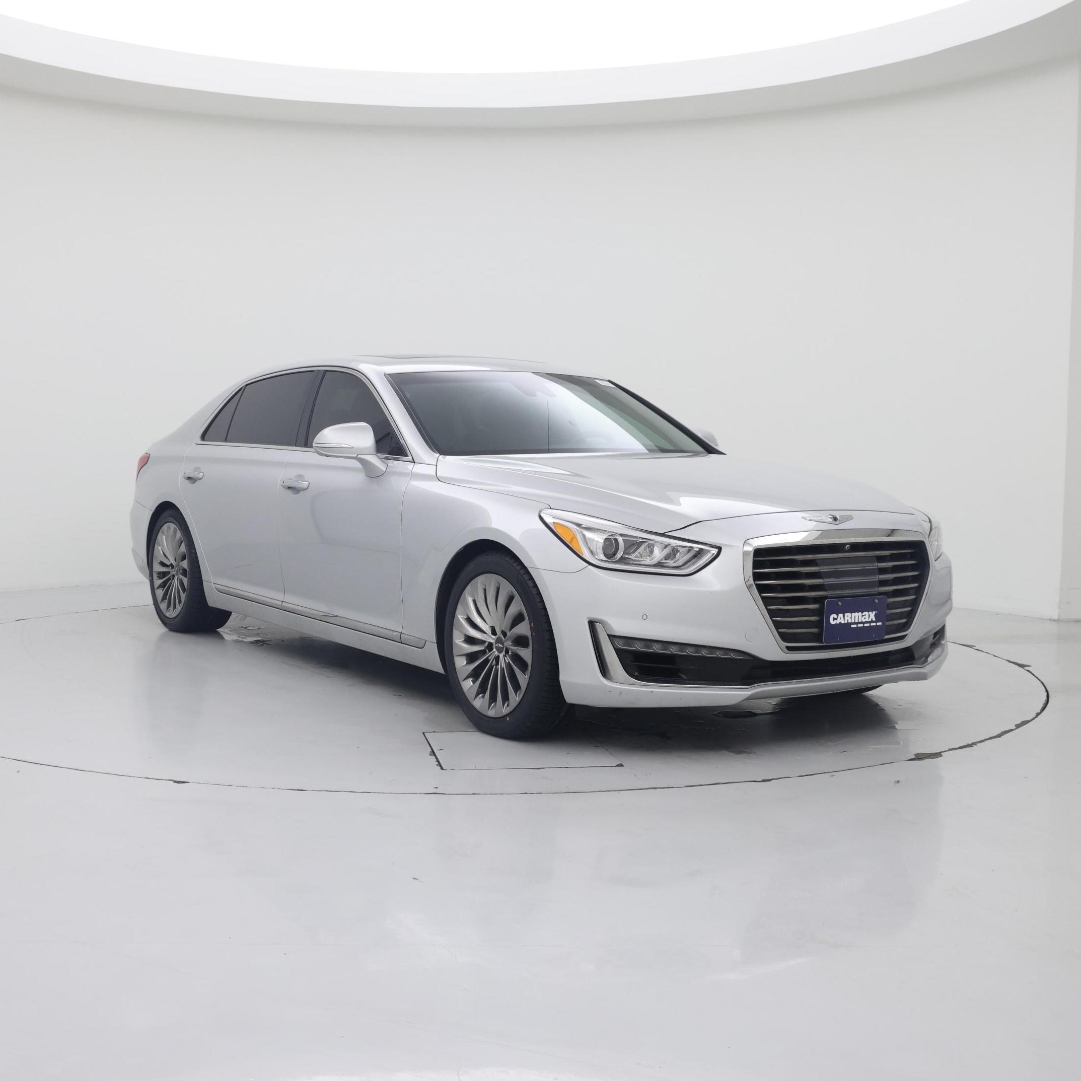 Silver 2017 Genesis G90 Sedan Rear-Wheel Drive Automatic