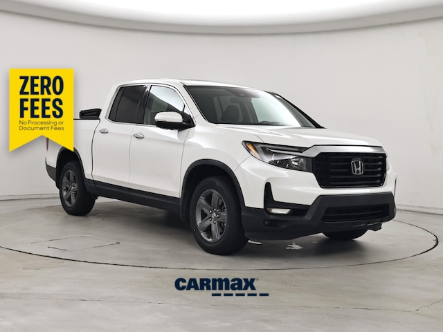 White 2023 Honda Ridgeline RTL-E AWD Pickup Truck All-Wheel Drive Automatic