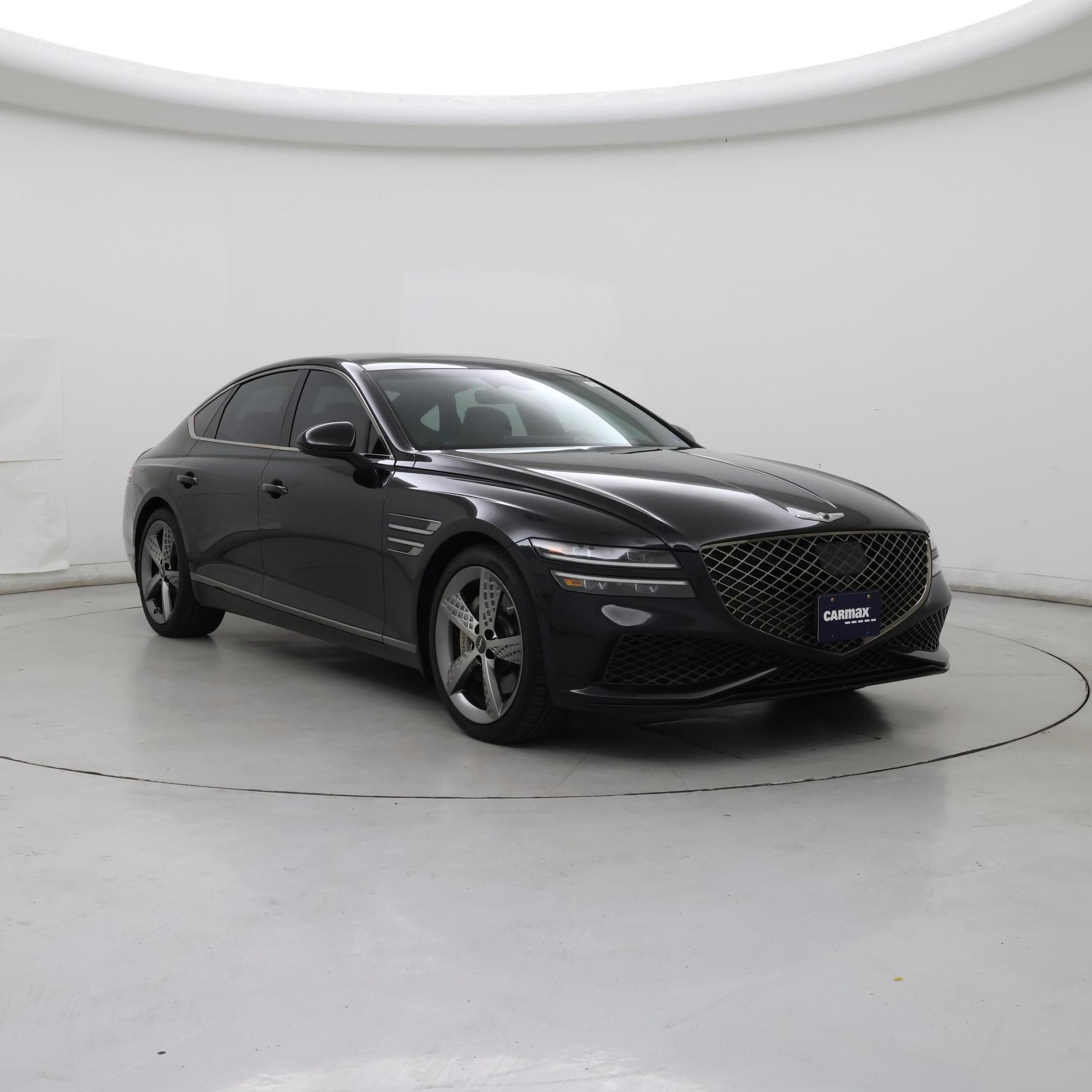 Black 2022 Genesis G80 3.5T Sport AWD Sedan All-Wheel Drive Automatic