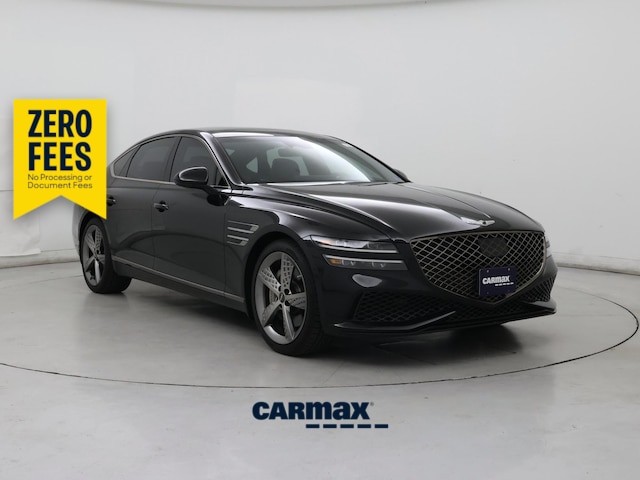 Black 2022 Genesis G80 3.5T Sport AWD Sedan All-Wheel Drive Automatic