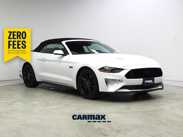 White 2020 Ford Mustang GT Premium Convertible RWD Convertible Rear-Wheel Drive Automatic