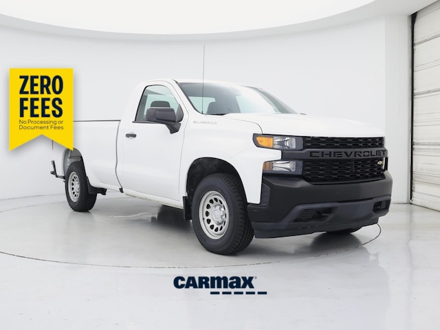 White 2020 Chevrolet Silverado 1500 Pickup Truck Four-Wheel Drive Automatic