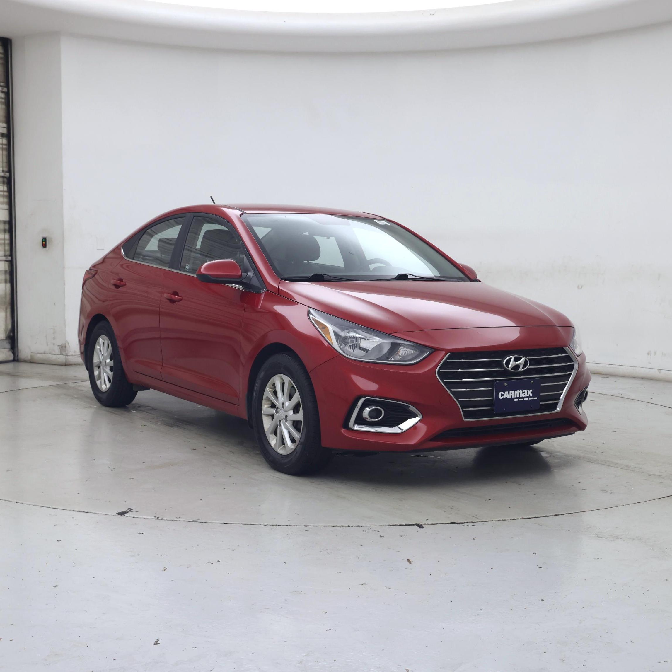 Red 2020 Hyundai Accent Sedan Front-Wheel Drive Automatic