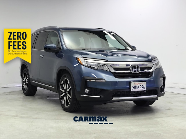 Blue 2019 Honda Pilot Touring FWD SUV / Crossover Front-Wheel Drive Automatic
