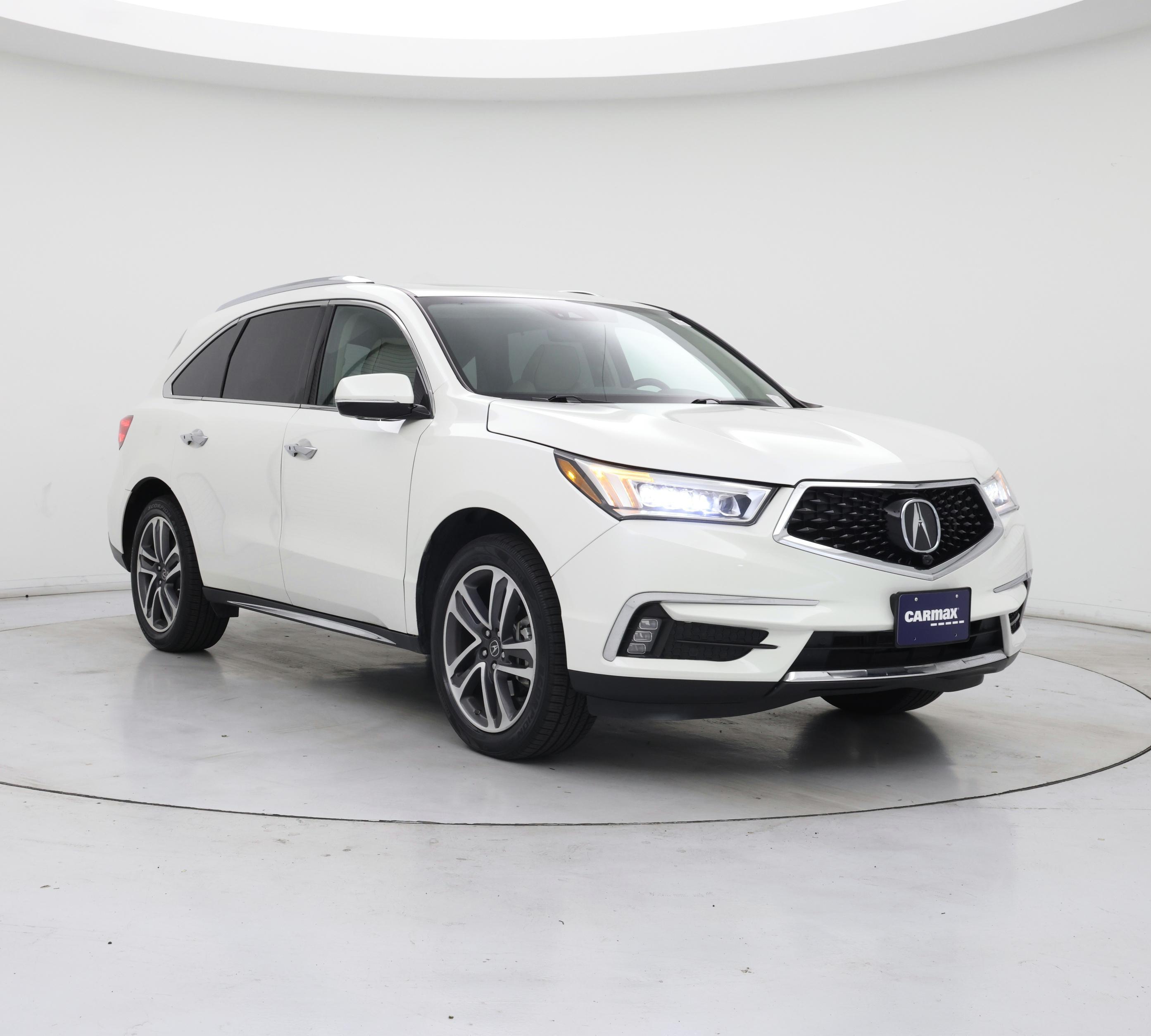 White 2018 Acura MDX FWD with Advance Package SUV / Crossover Front-Wheel Drive Automatic