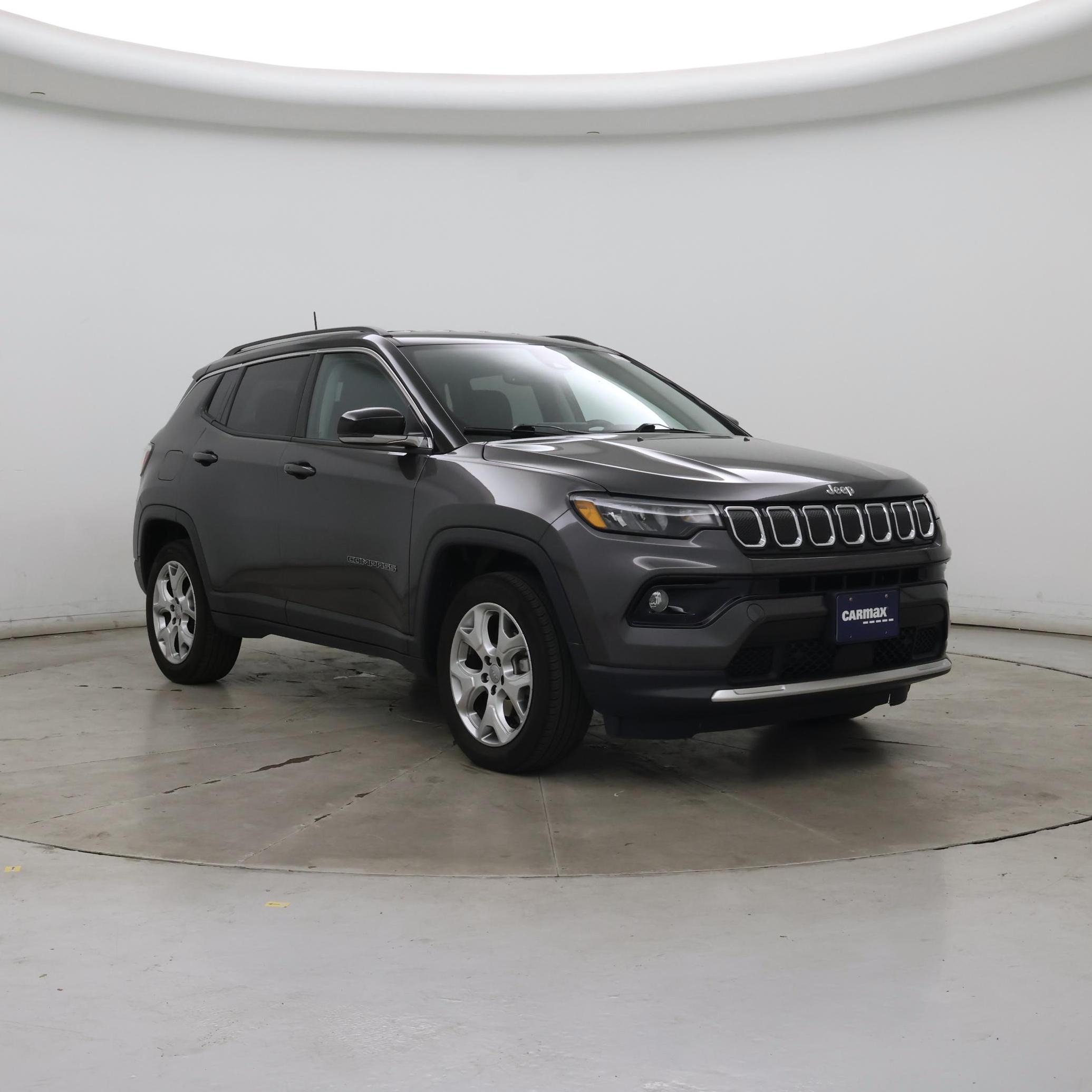 Gray 2022 Jeep Compass Limited 4WD SUV / Crossover Four-Wheel Drive Automatic