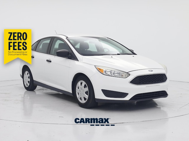 White 2018 Ford Focus S Sedan Front-Wheel Drive Automatic