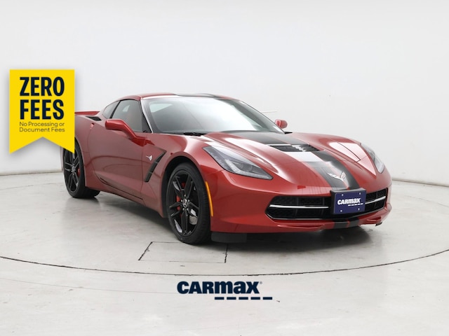 Red 2015 Chevrolet Corvette Stingray Z51 1LT Coupe RWD Coupe Rear-Wheel Drive Manual
