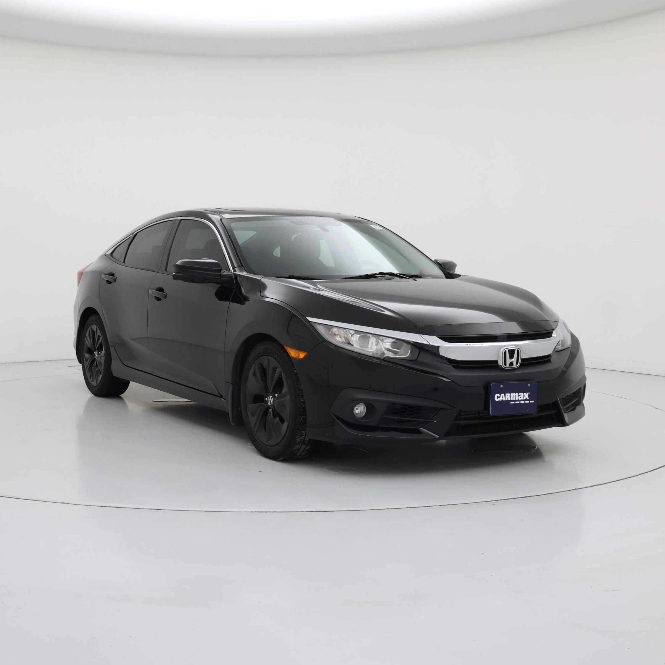 Black 2016 Honda Civic Sedan Front-Wheel Drive Automatic