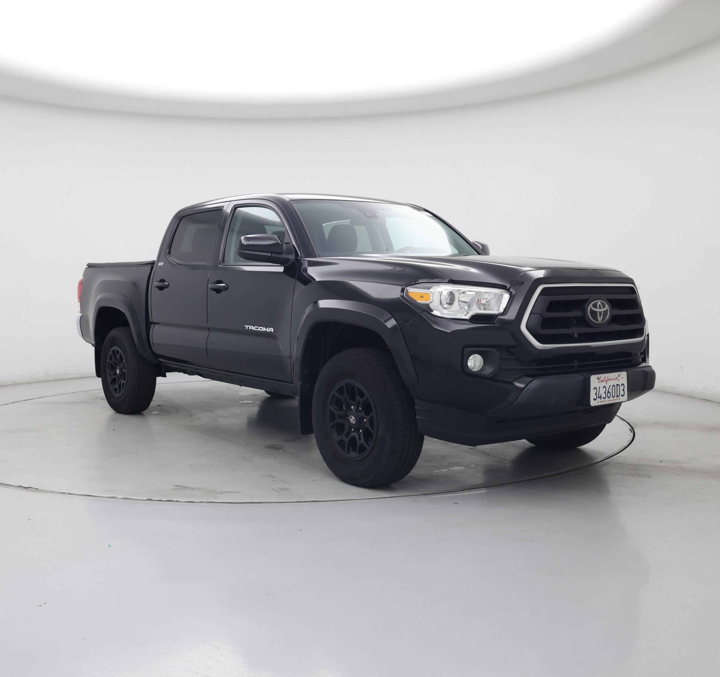 Black 2021 Toyota Tacoma SR5 V6 Double Cab RWD Pickup Truck 4X2 Automatic