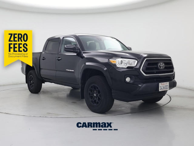 Black 2021 Toyota Tacoma SR5 V6 Double Cab RWD Pickup Truck 4X2 Automatic