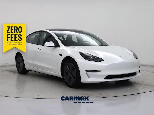White 2023 Tesla Model 3 Sedan Rear-Wheel Drive Automatic