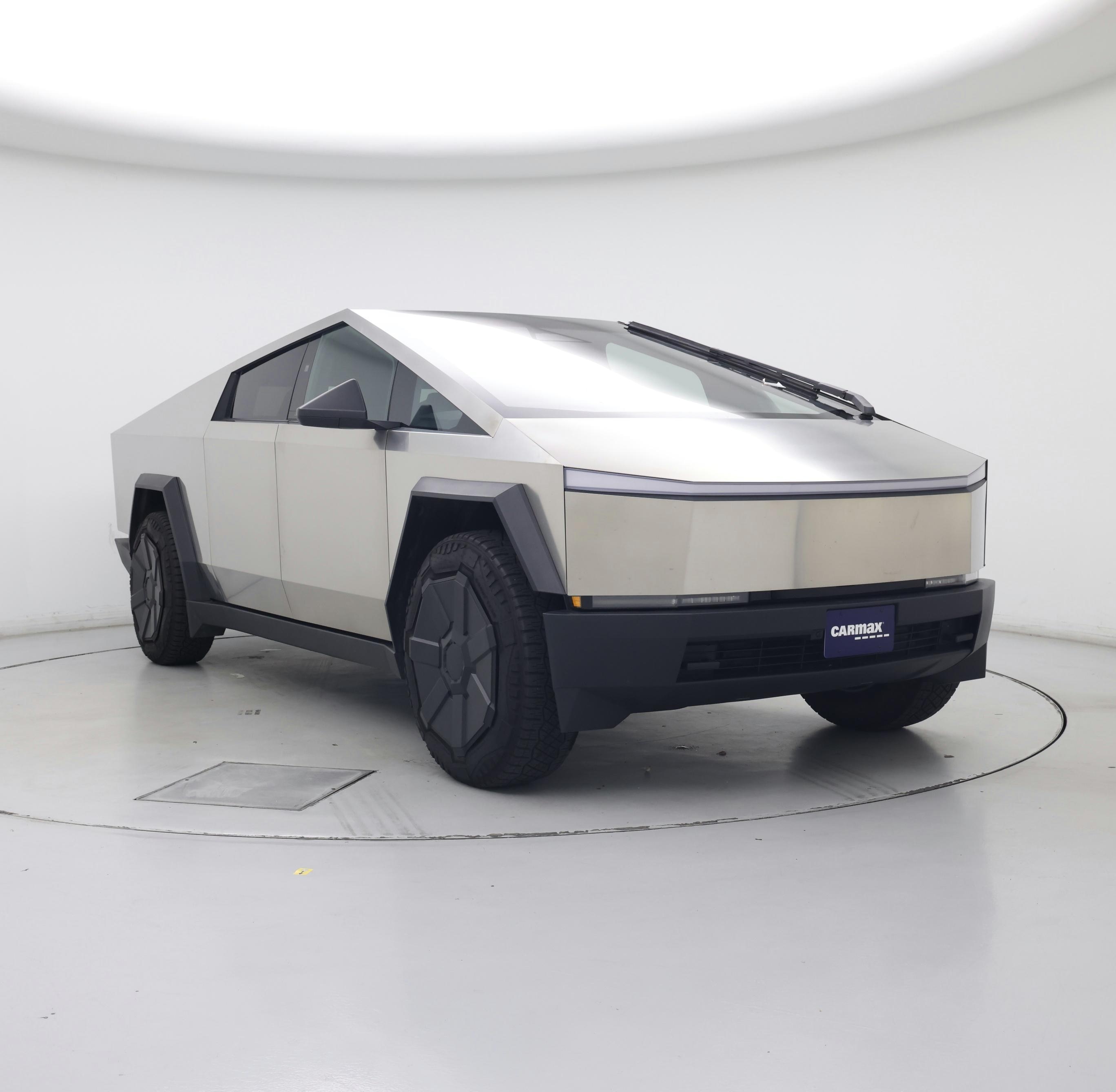 Silver 2025 Tesla Cybertruck Pickup Truck Rear-Wheel Drive Automatic