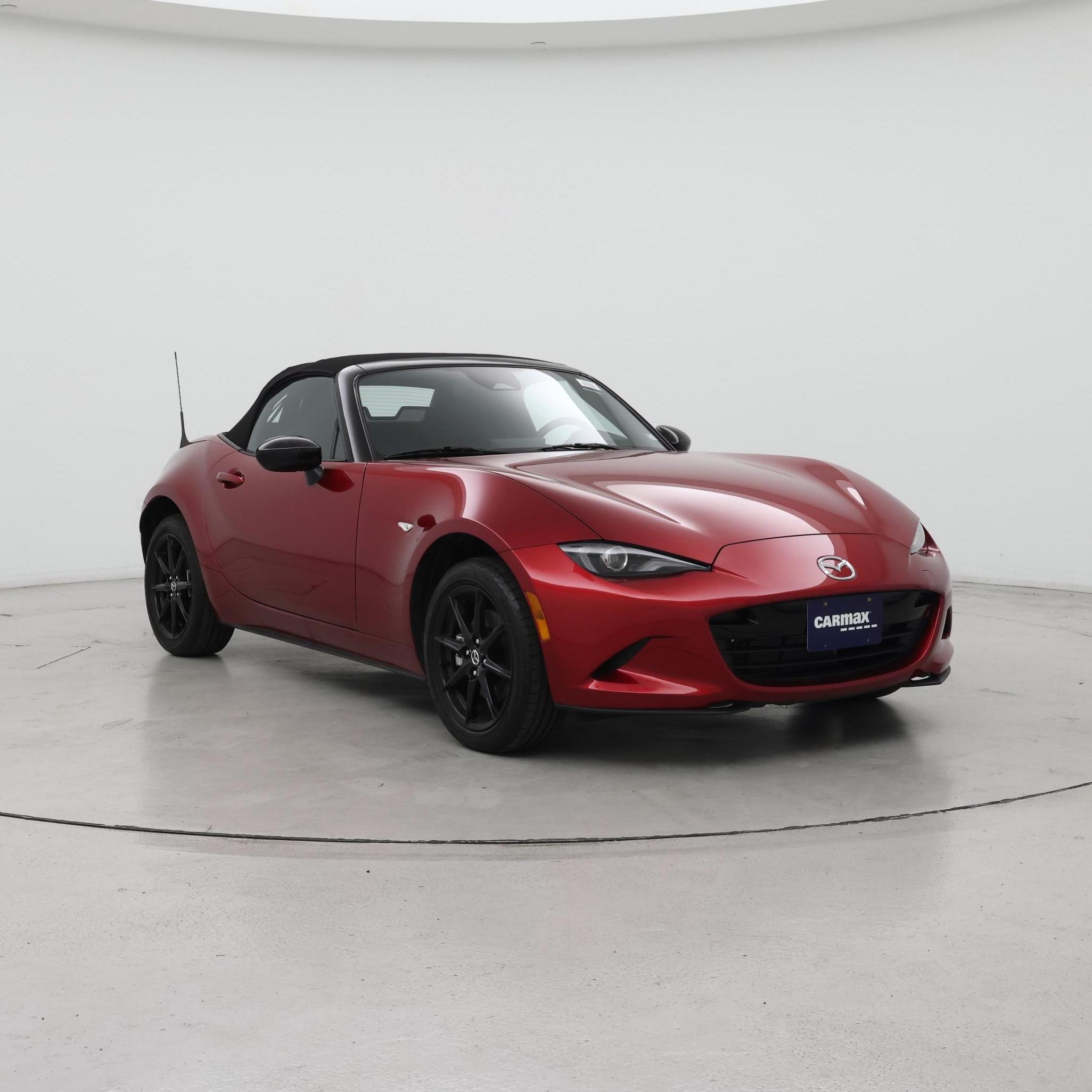 Red 2025 Mazda MX-5 Miata Convertible Rear-Wheel Drive Manual