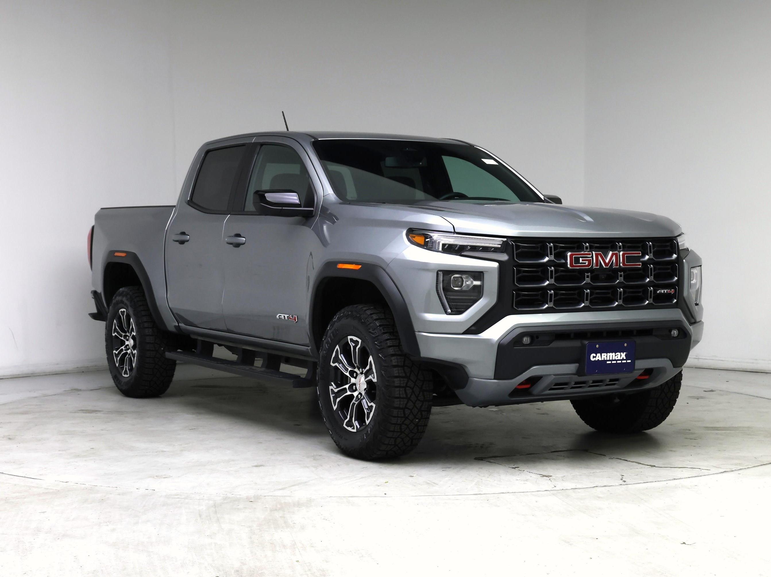 Gray 2023 GMC Canyon AT4 Crew Cab 4WD Pickup Truck Four-Wheel Drive Automatic