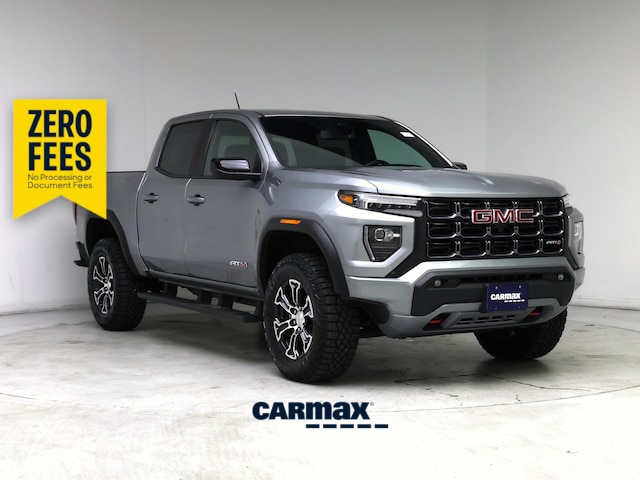 Gray 2023 GMC Canyon AT4 Crew Cab 4WD Pickup Truck Four-Wheel Drive Automatic