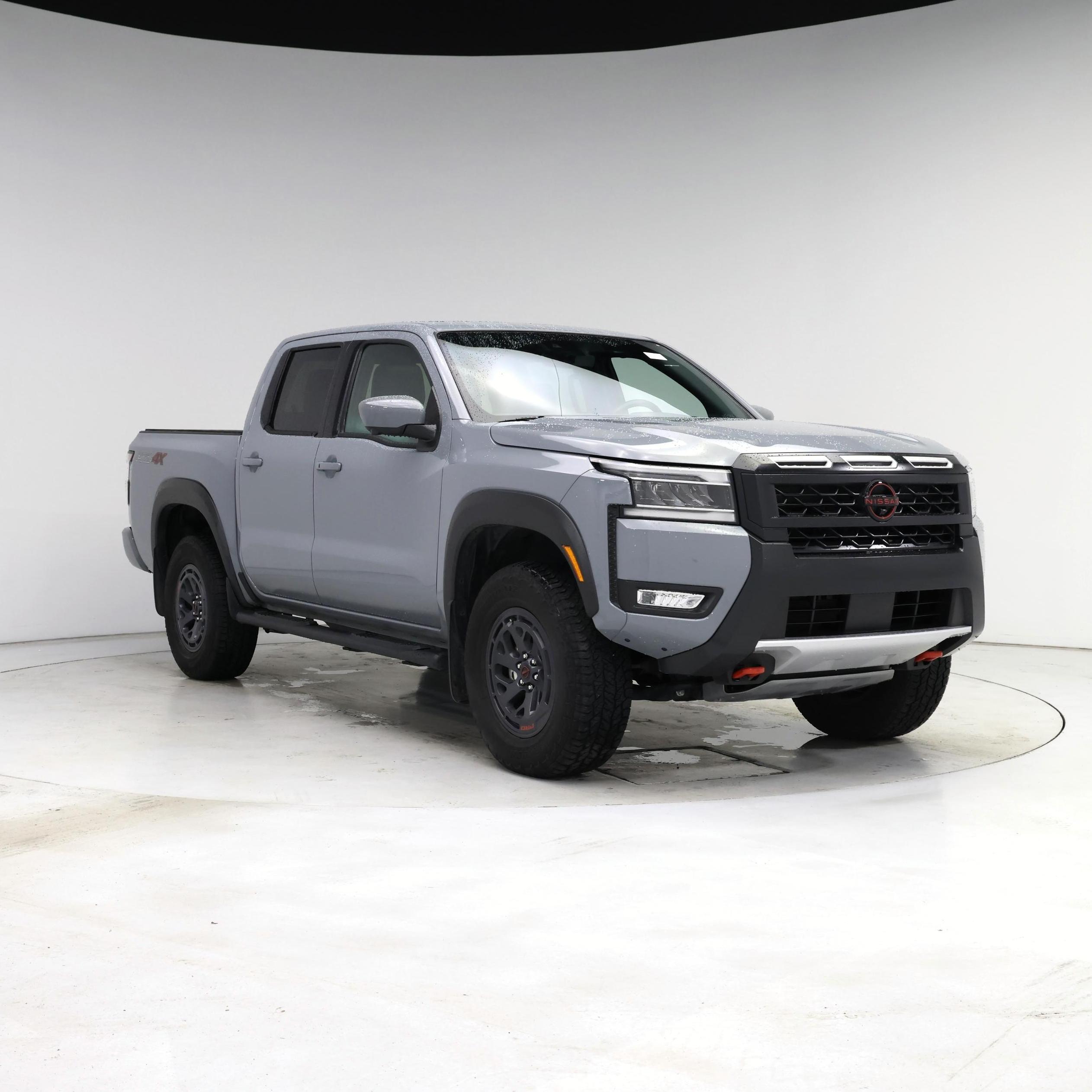 Gray 2025 Nissan Frontier PRO-4X Crew Cab 4WD Pickup Truck Four-Wheel Drive Automatic