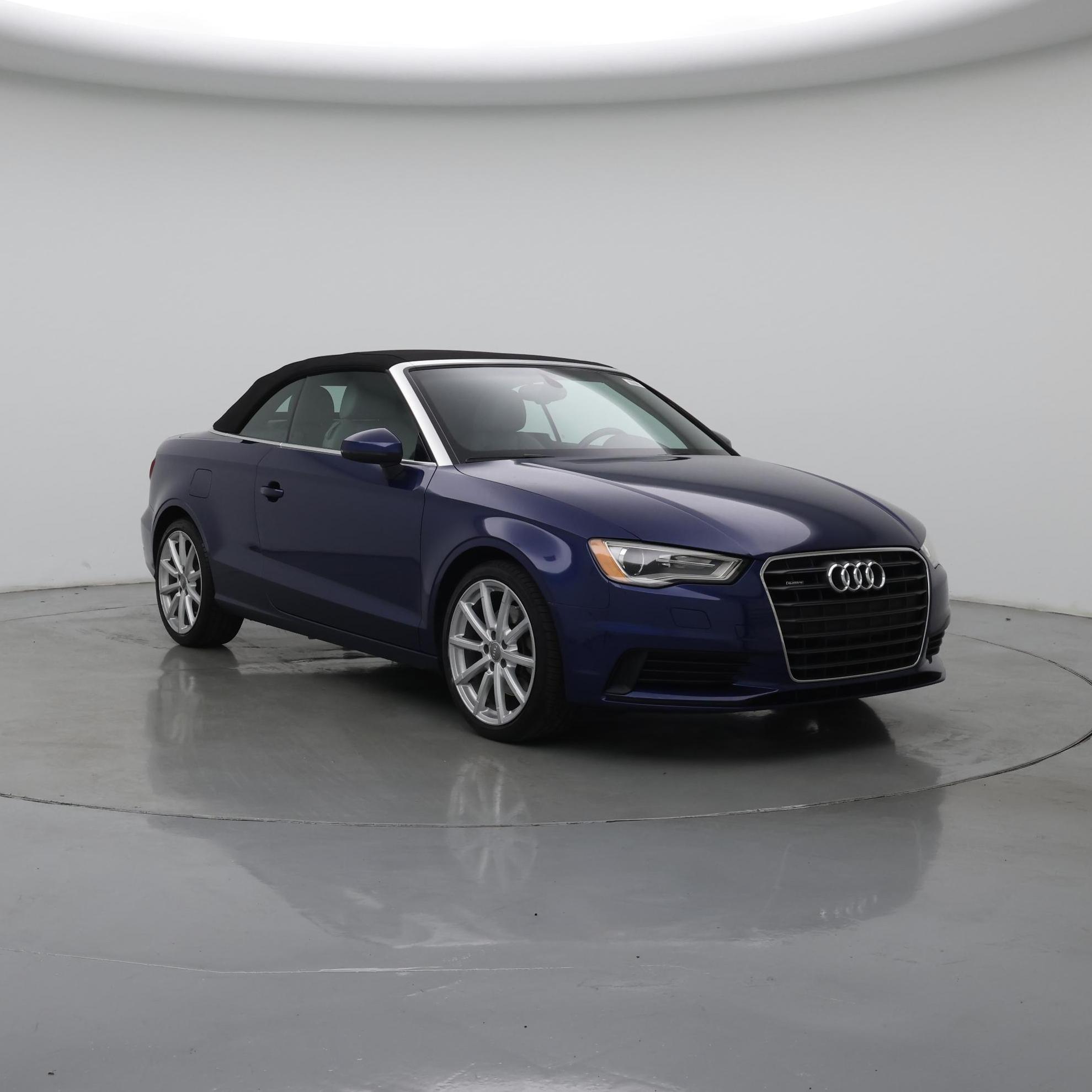 Blue 2015 Audi A3 2.0T quattro Premium Plus Cabriolet AWD Convertible All-Wheel Drive Automatic