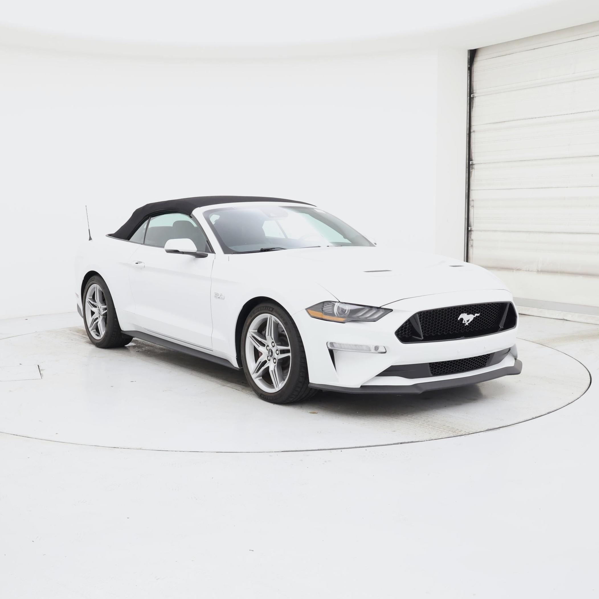 White 2019 Ford Mustang Convertible Rear-Wheel Drive Automatic