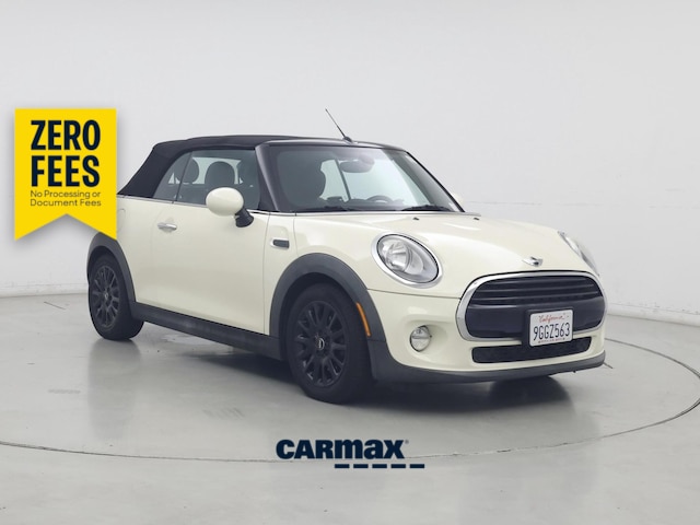 White 2016 MINI Cooper Convertible Front-Wheel Drive Automatic