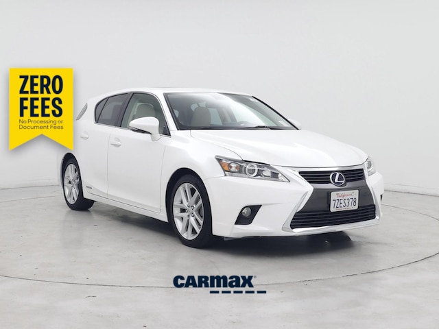 White 2017 Lexus CT Hybrid 200h FWD Wagon Front-Wheel Drive Automatic