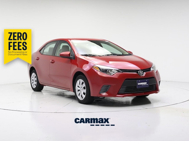 Red 2016 Toyota Corolla Sedan Front-Wheel Drive Automatic