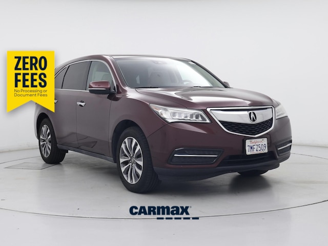 Red (Burgundy) 2016 Acura MDX SUV / Crossover Automatic