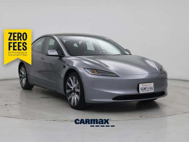 Gray 2025 Tesla Model 3 Long Range AWD Sedan All-Wheel Drive Automatic