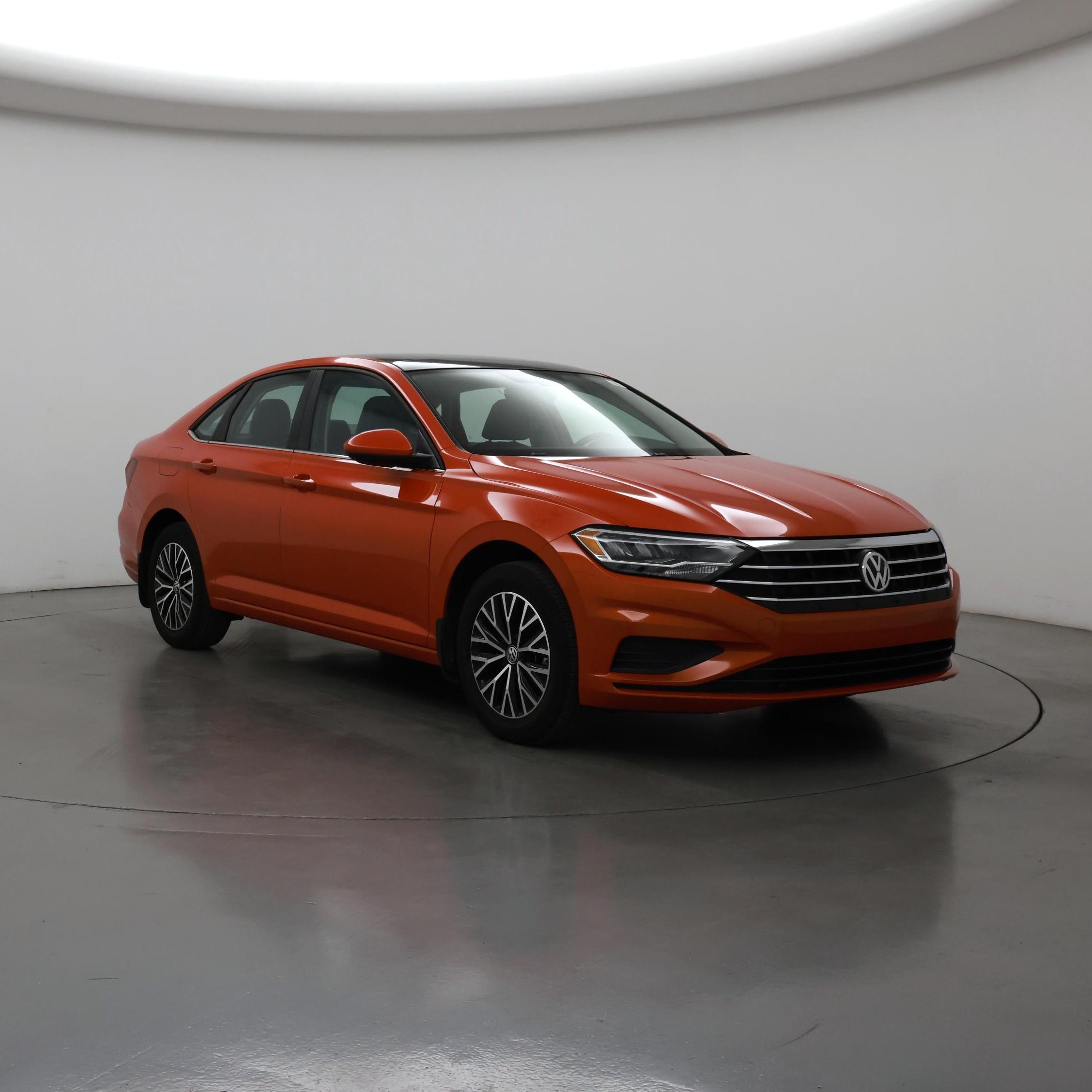 Orange 2021 Volkswagen Jetta SE FWD Sedan Front-Wheel Drive Automatic
