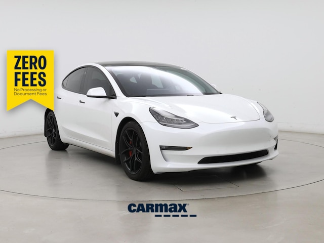 White 2021 Tesla Model 3 Performance AWD Sedan All-Wheel Drive Automatic