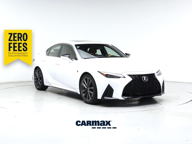 White 2023 Lexus IS Sedan Rear-Wheel Drive Automatic