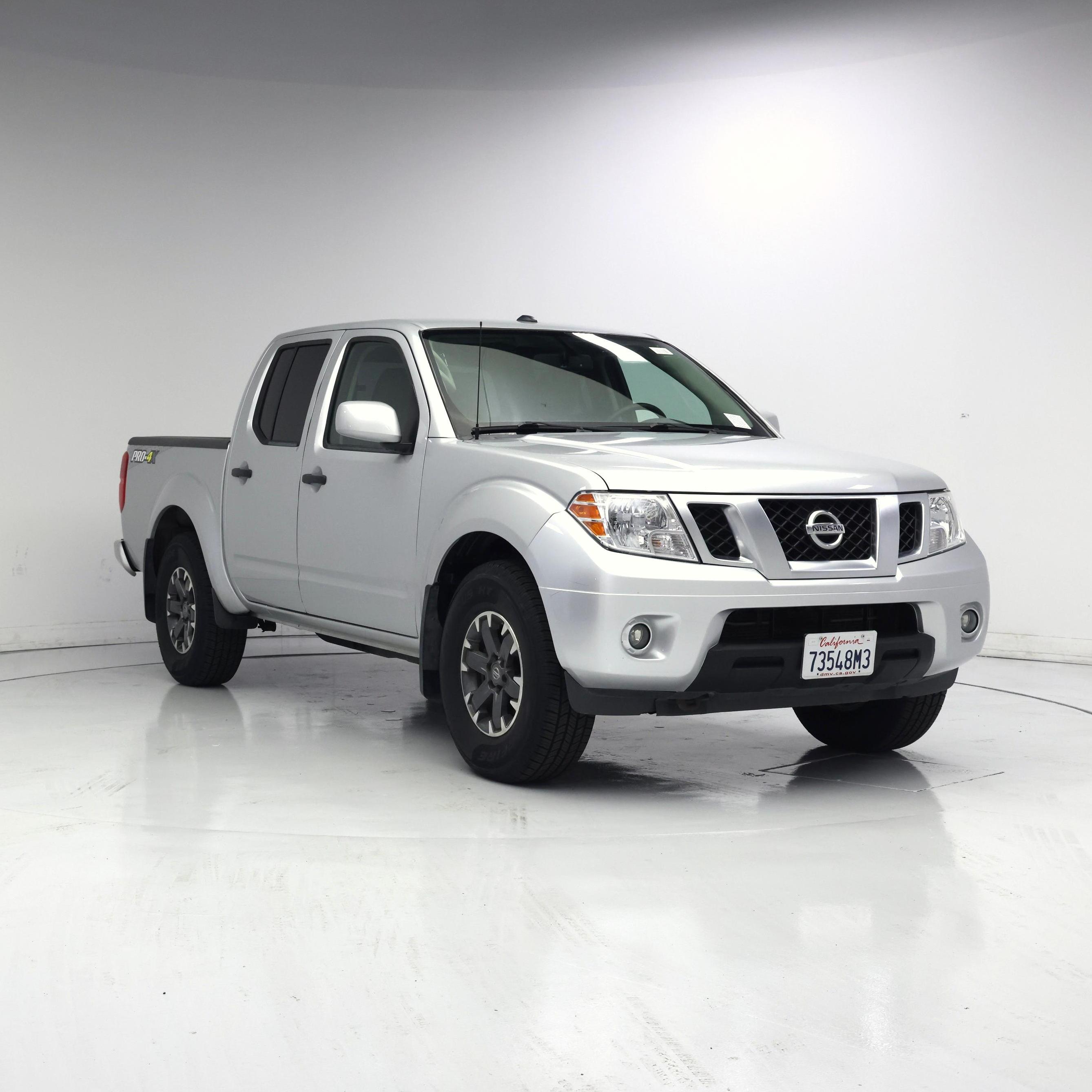 Silver 2019 Nissan Frontier Pickup Truck Four-Wheel Drive Manual