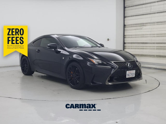 Black 2018 Lexus RC Coupe Rear-Wheel Drive Automatic
