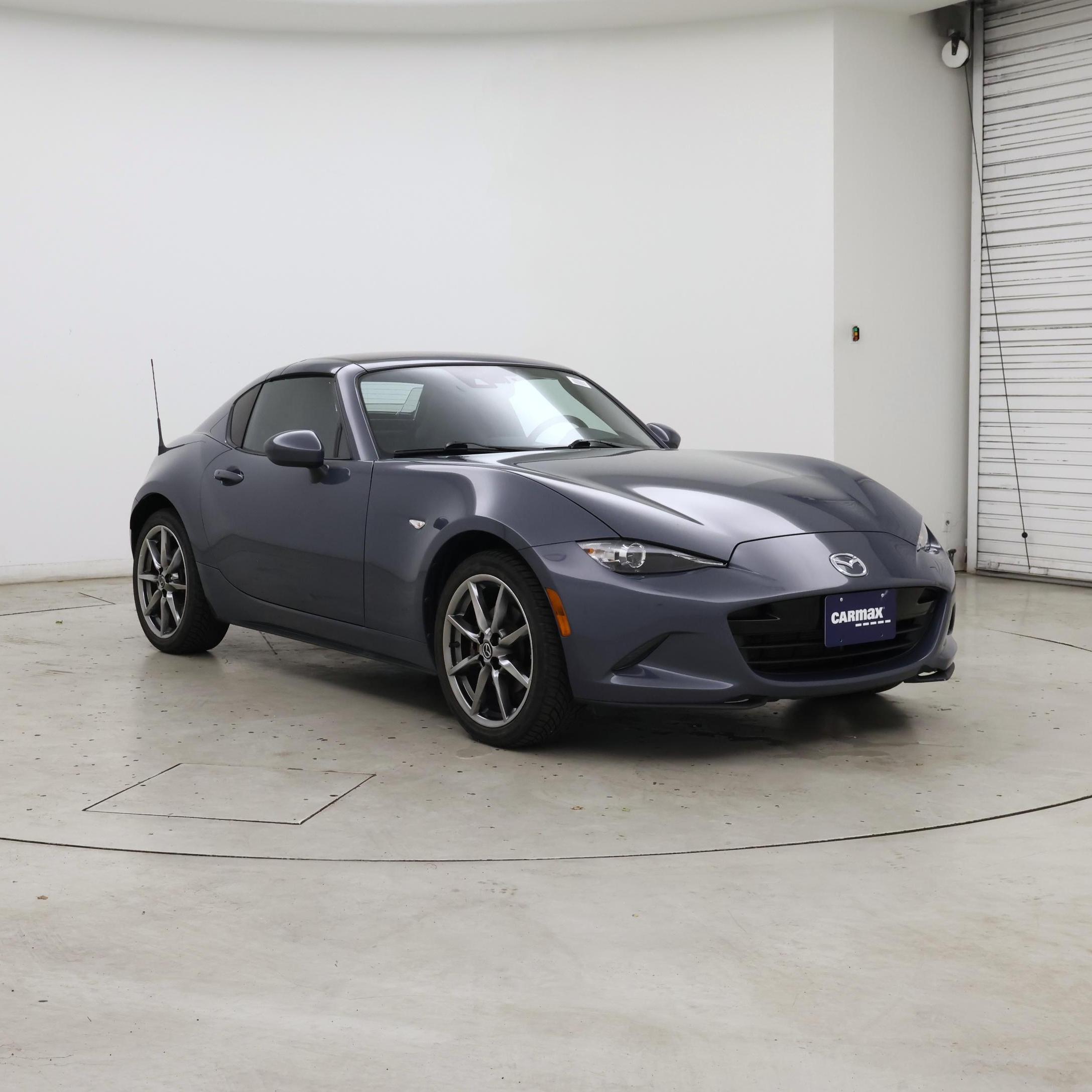 Gray 2021 Mazda MX-5 Miata Convertible Rear-Wheel Drive Manual