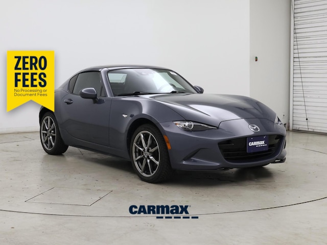 Gray 2021 Mazda MX-5 Miata Convertible Rear-Wheel Drive Manual