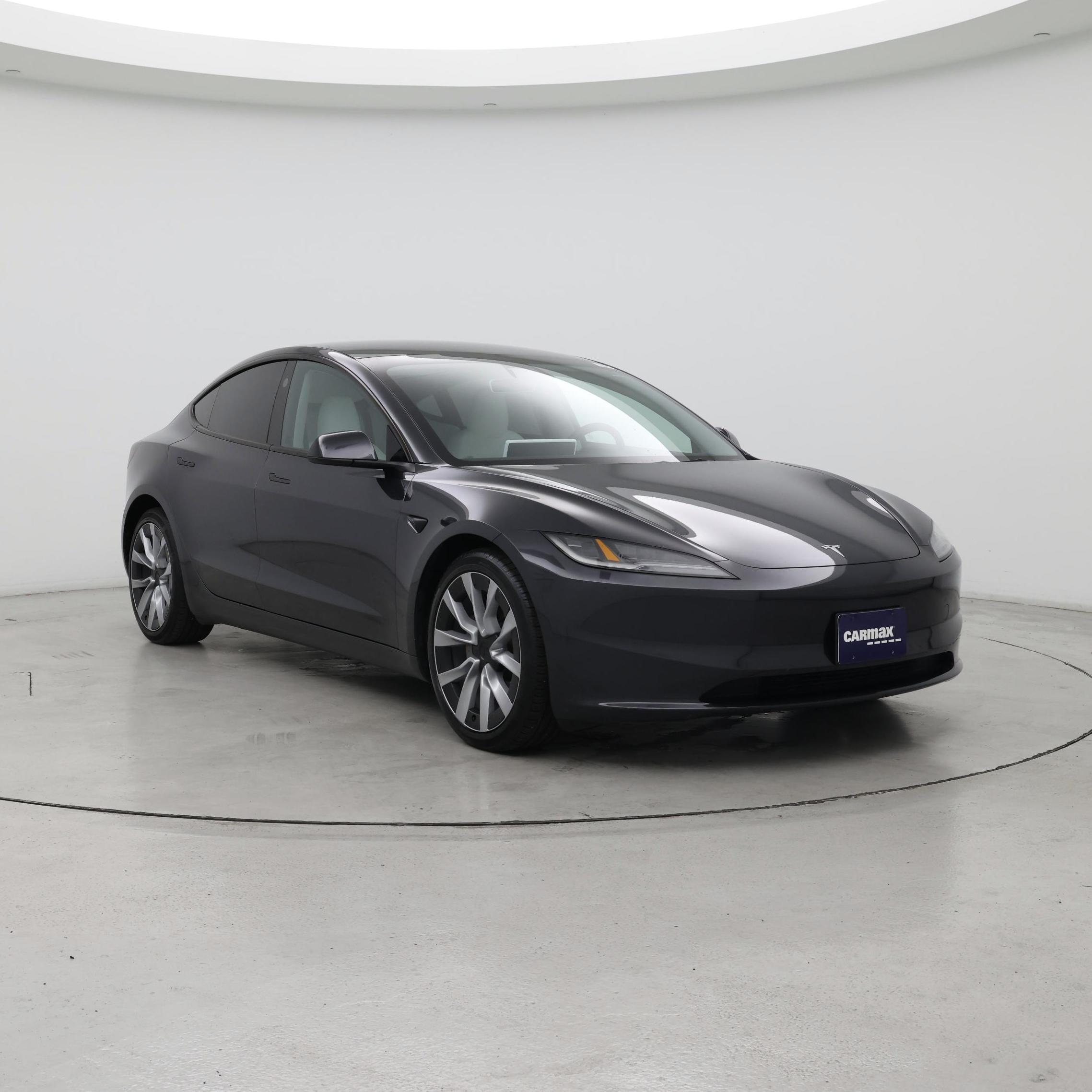 Gray 2024 Tesla Model 3 Sedan All-Wheel Drive Automatic