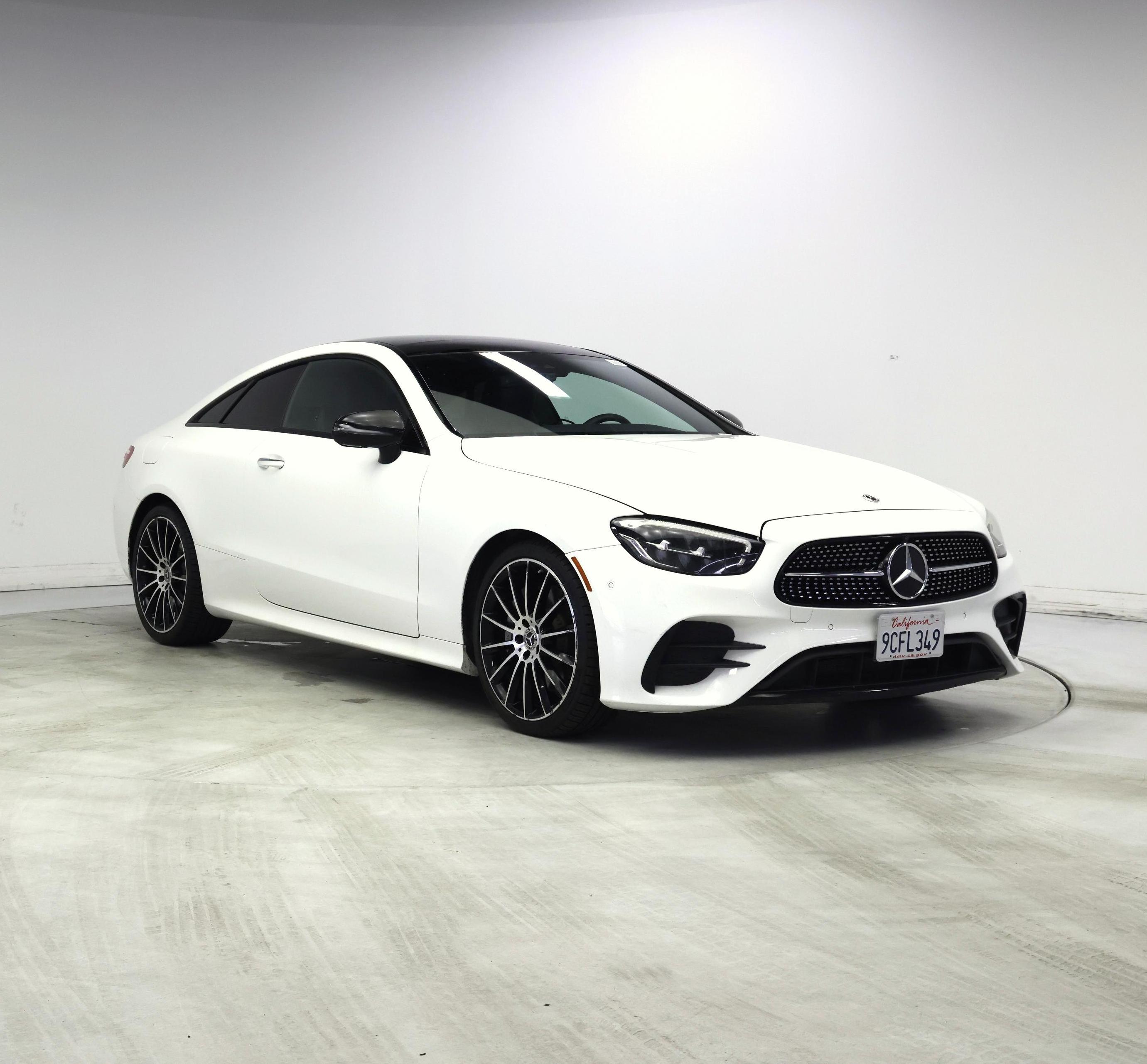 White 2022 Mercedes-Benz E-Class Coupe Rear-Wheel Drive Automatic