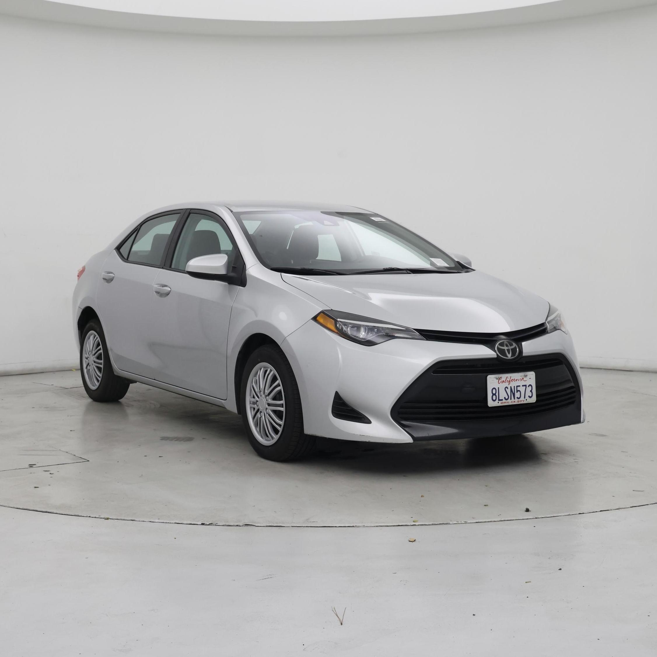 Silver 2019 Toyota Corolla LE Sedan Front-Wheel Drive Automatic