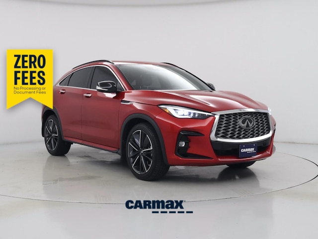 Red 2023 INFINITI QX55 SUV / Crossover All-Wheel Drive Automatic