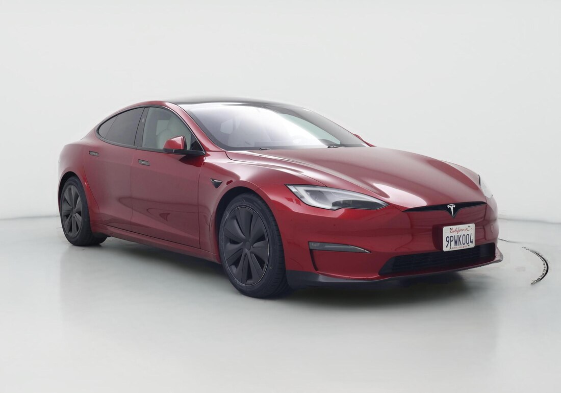 2024 Tesla Model S Long Range in Red — CarMax photo