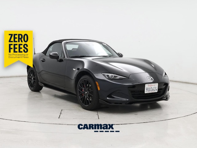 Black 2025 Mazda MX-5 Miata Convertible Rear-Wheel Drive Manual