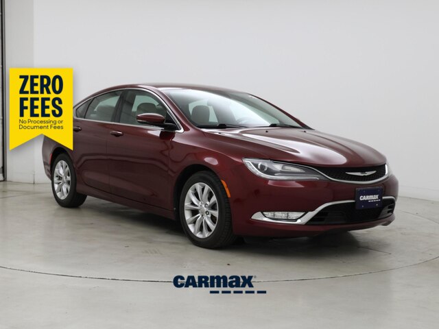 Red (Burgundy) 2015 Chrysler 200 Sedan Front-Wheel Drive Automatic