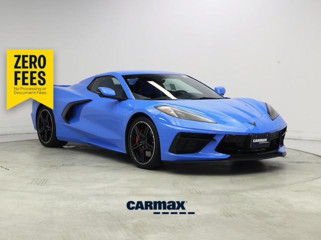 Blue 2021 Chevrolet Corvette Stingray 3LT Convertible RWD Convertible Rear-Wheel Drive Automatic