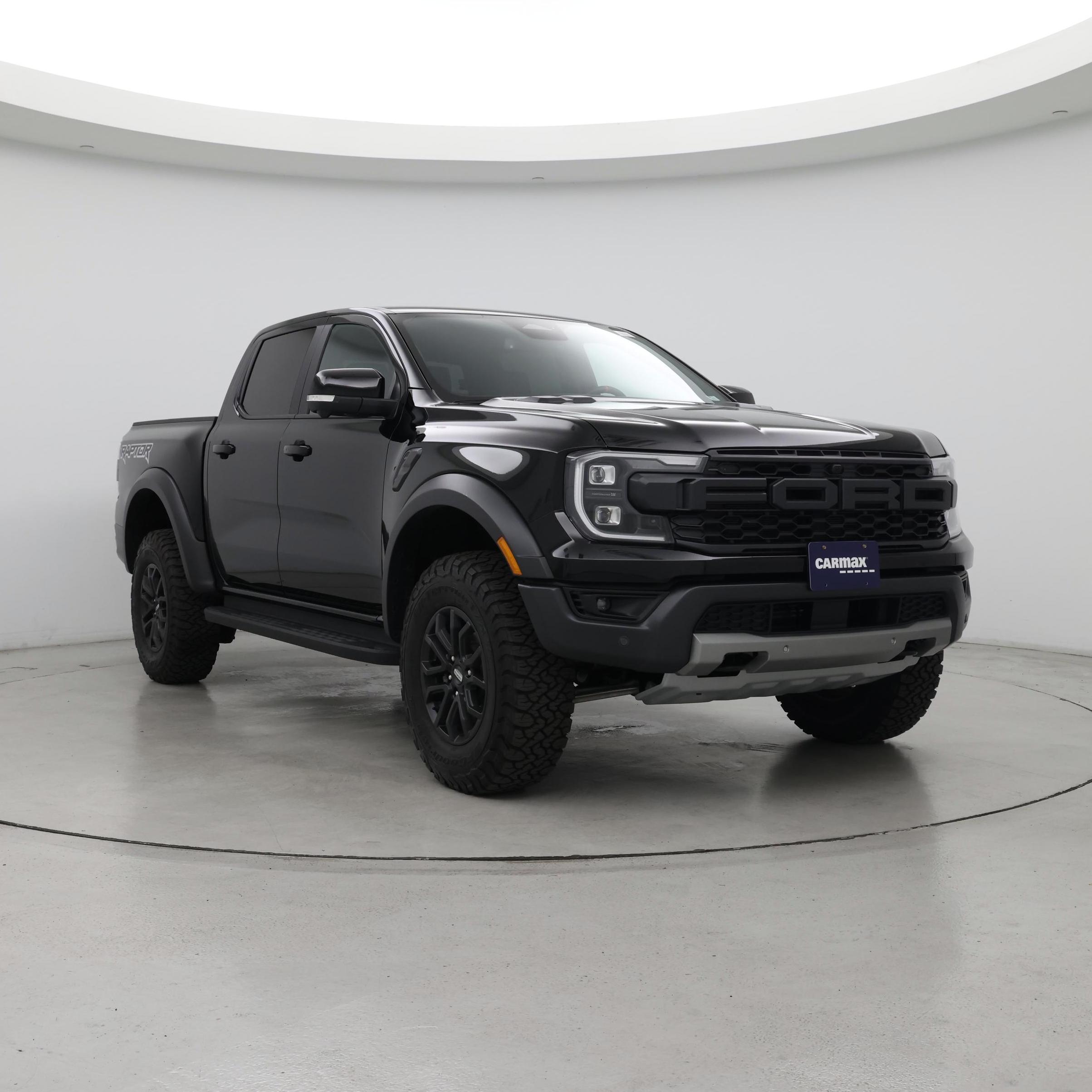 Black 2025 Ford Ranger Pickup Truck Four-Wheel Drive Automatic