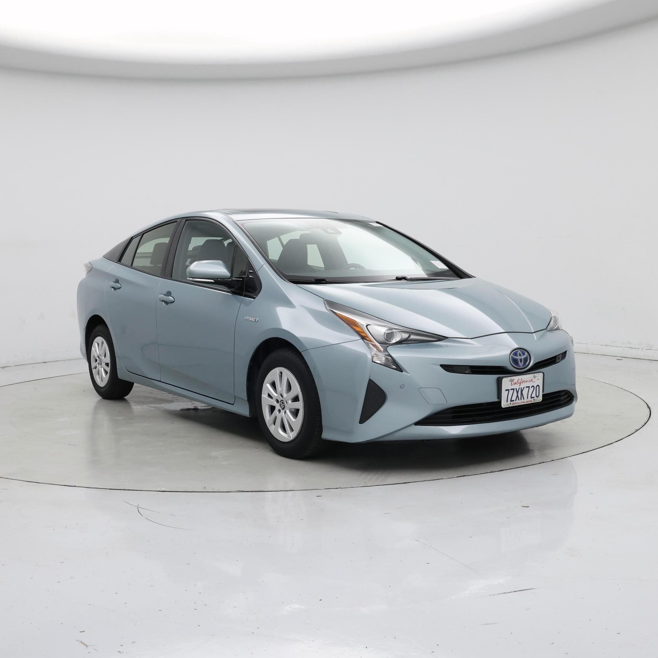 Blue 2017 Toyota Prius Hatchback Front-Wheel Drive Automatic