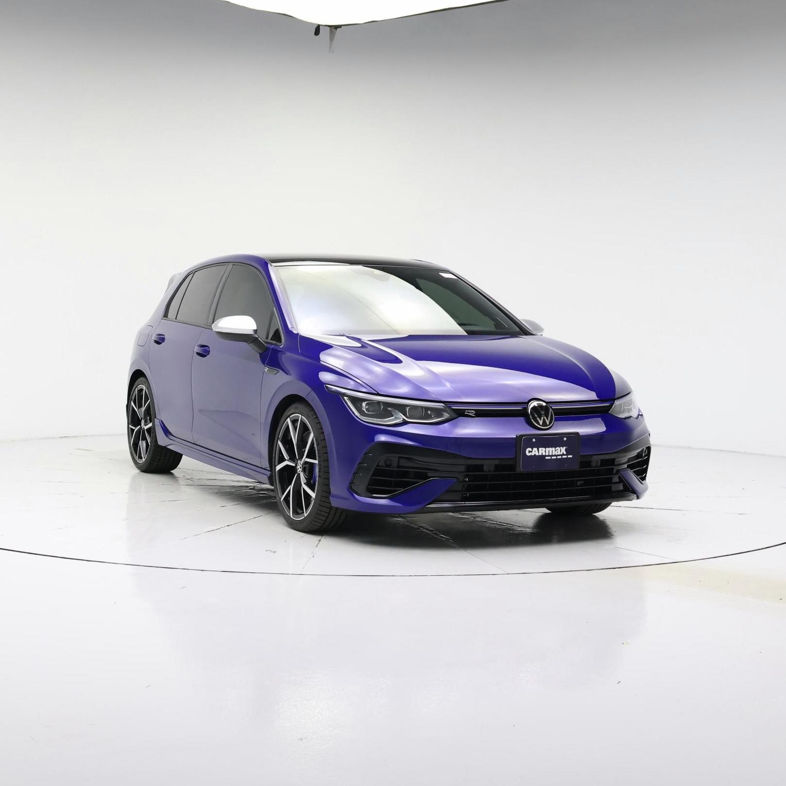 Blue 2022 Volkswagen Golf R Hatchback All-Wheel Drive Automatic