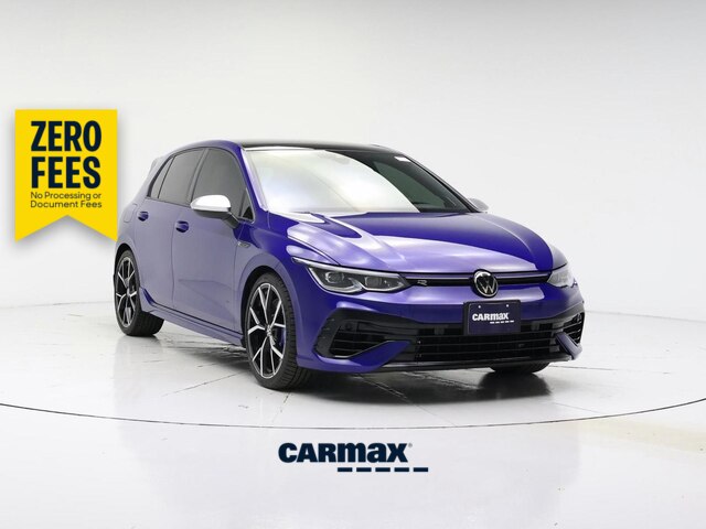 Blue 2022 Volkswagen Golf R Hatchback All-Wheel Drive Automatic